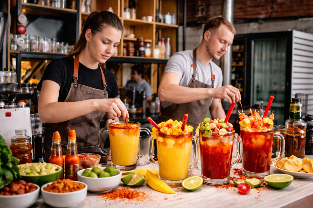 Micheladas preparación